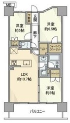 ライオンズ川口並木グランゲートの物件間取画像